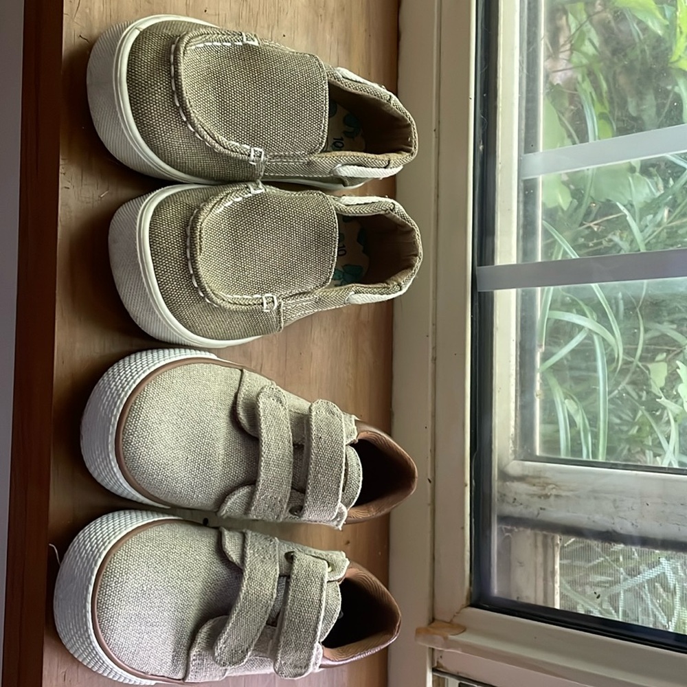 Boys loafers by wonder nation size 10 and children’s place loafers